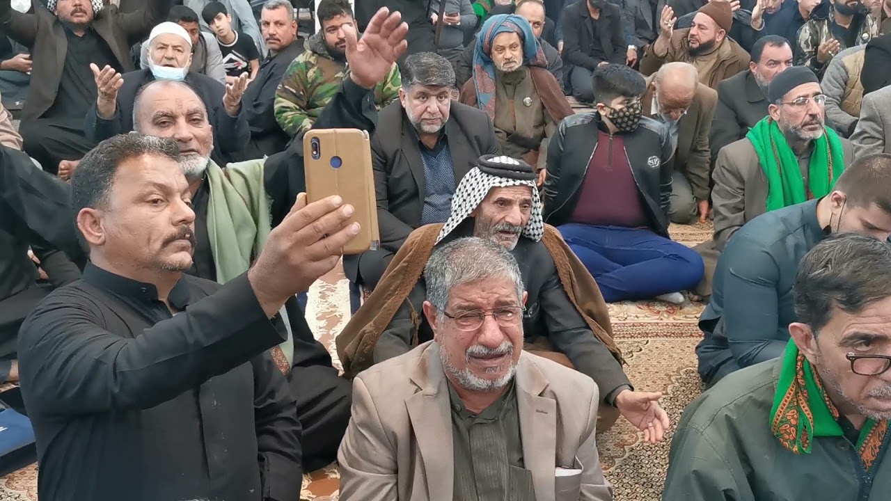 كعده كرار ابو غنيم في قم المقدسه وفاة السيده المعصومه 1443 ه‍