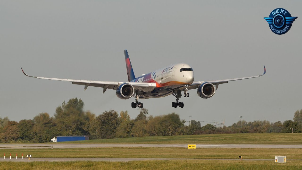 Minnesota Vikings Fly Into Dublin on Special LA28 Olympics Airbus A350