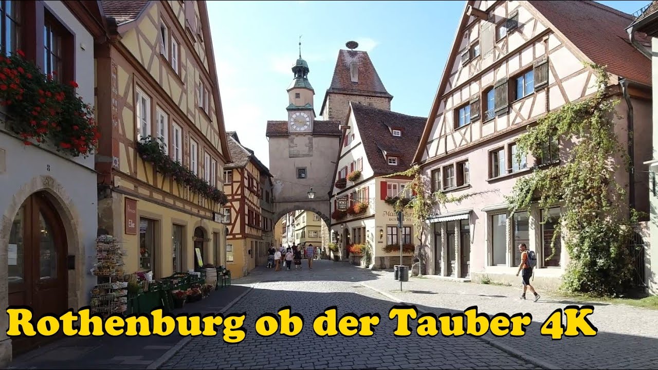 Rothenburg ob der Tauber, Germany Walking tour [4K].