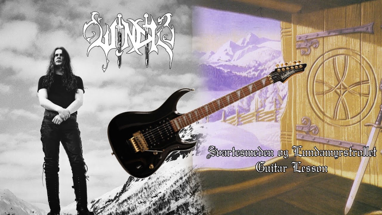 Learn SWEEP PICKING with BLACK METAL - WINDIR Guitar Lesson