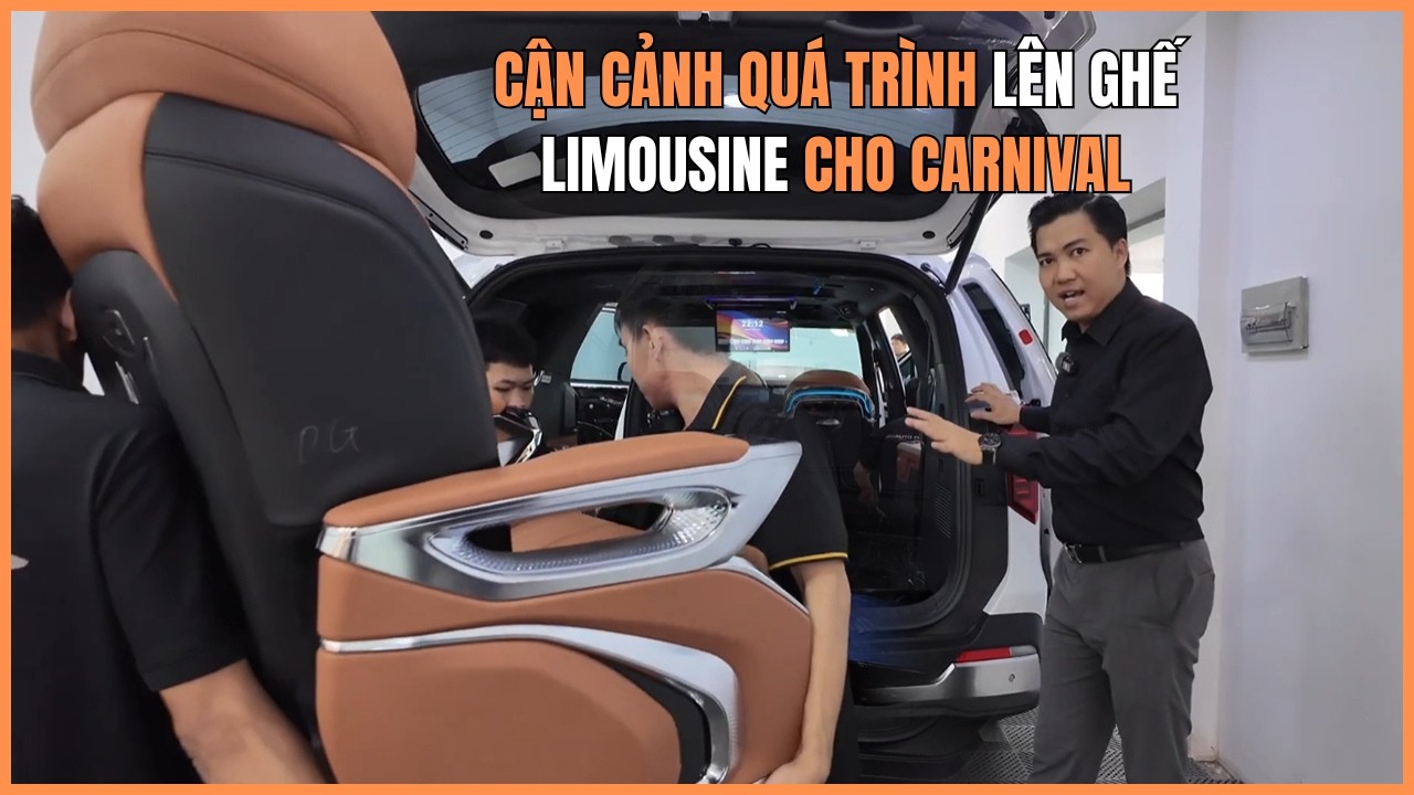 Cận cảnh quá trình lên ghế limousine cho Kia Carnival