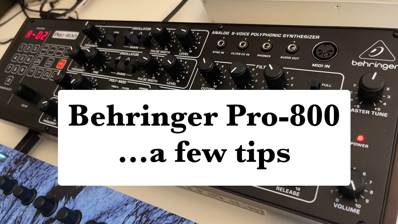 Behringer Pro-800 tips: Envelopes and Sequencer