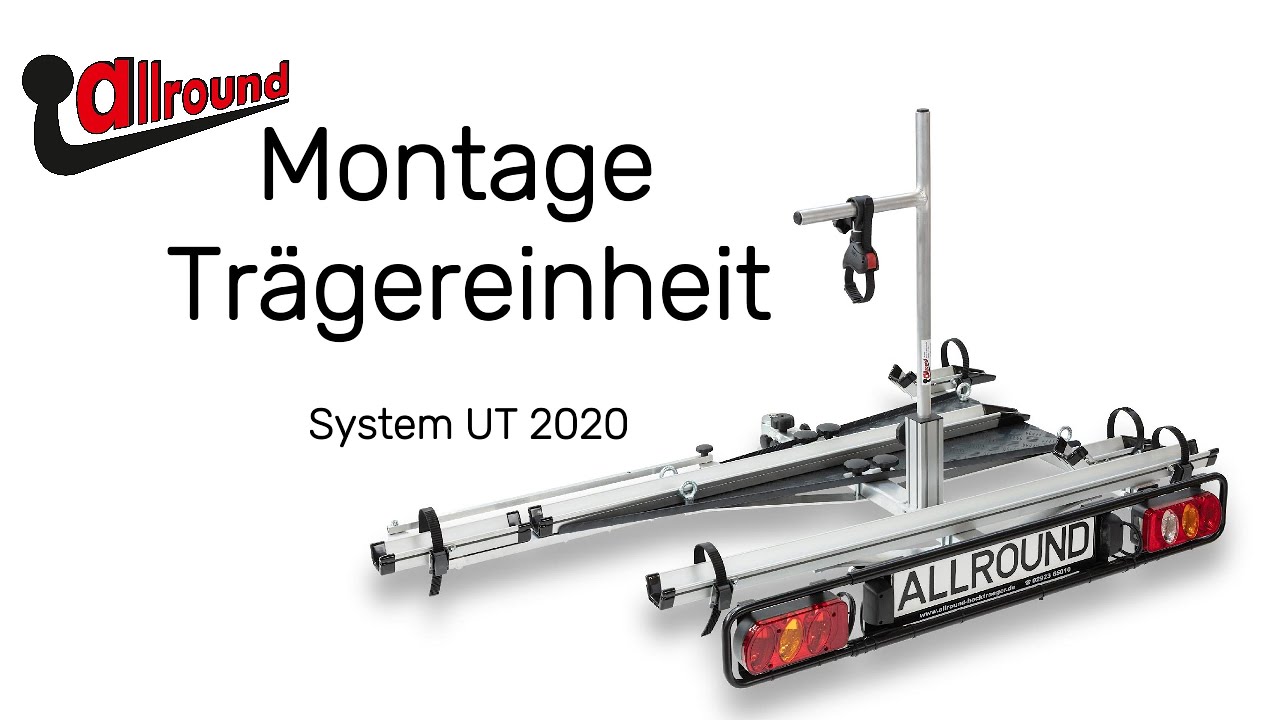 Montage der Trägereinheit für ein Dreirad auf das Anbindungssystem UT2020