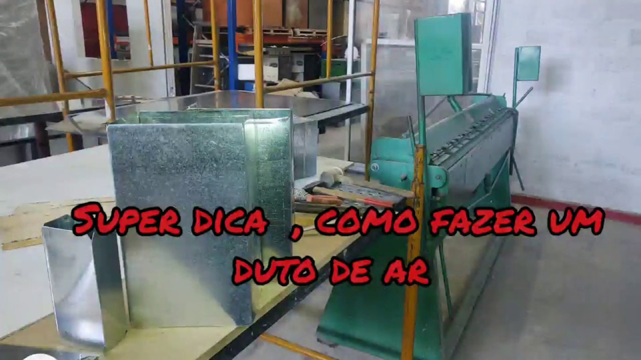 Como  fazer um  duto de ar condicionado para iniciantes.