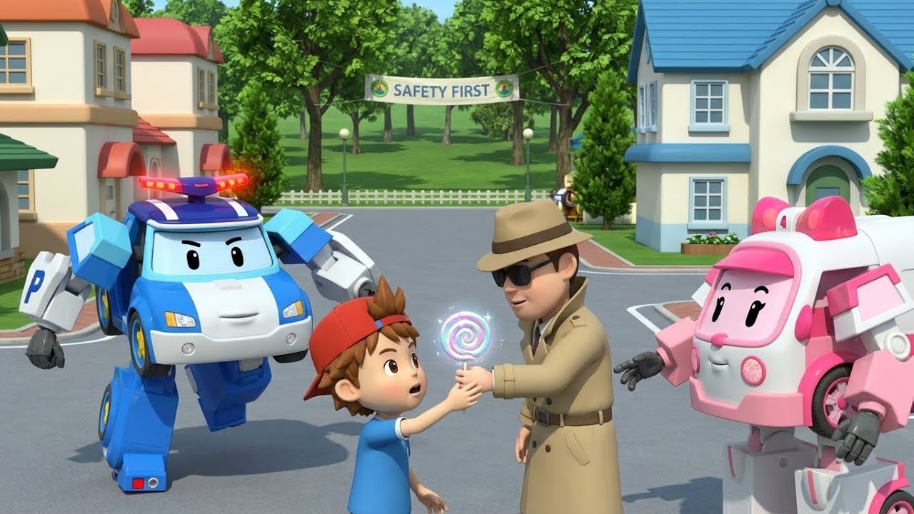 Stranger Danger Safety│Sweet or Trap? Say No to Stranger’s Candy 🍭🚔 | Robocar Poli | Kids Cartoons