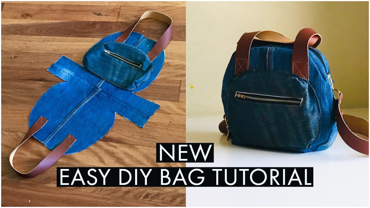 DIY BAG/POCKET HANDBAG/CROSSBODY BAG OUT OF OLD JEANS/DIY JEANS BAG ZIPPER /BOLSA DIY/DIY กระเป๋า