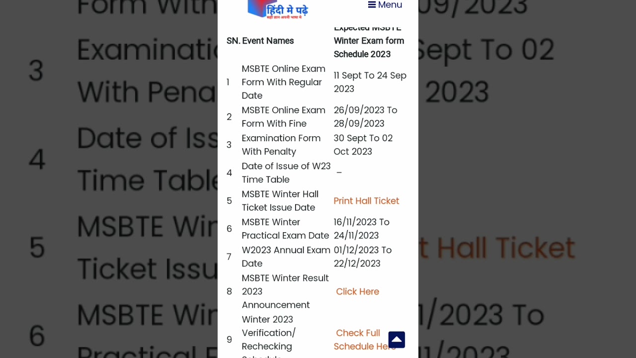#msbte winter exam form filling last date #msbte new update 2023 for winter exam