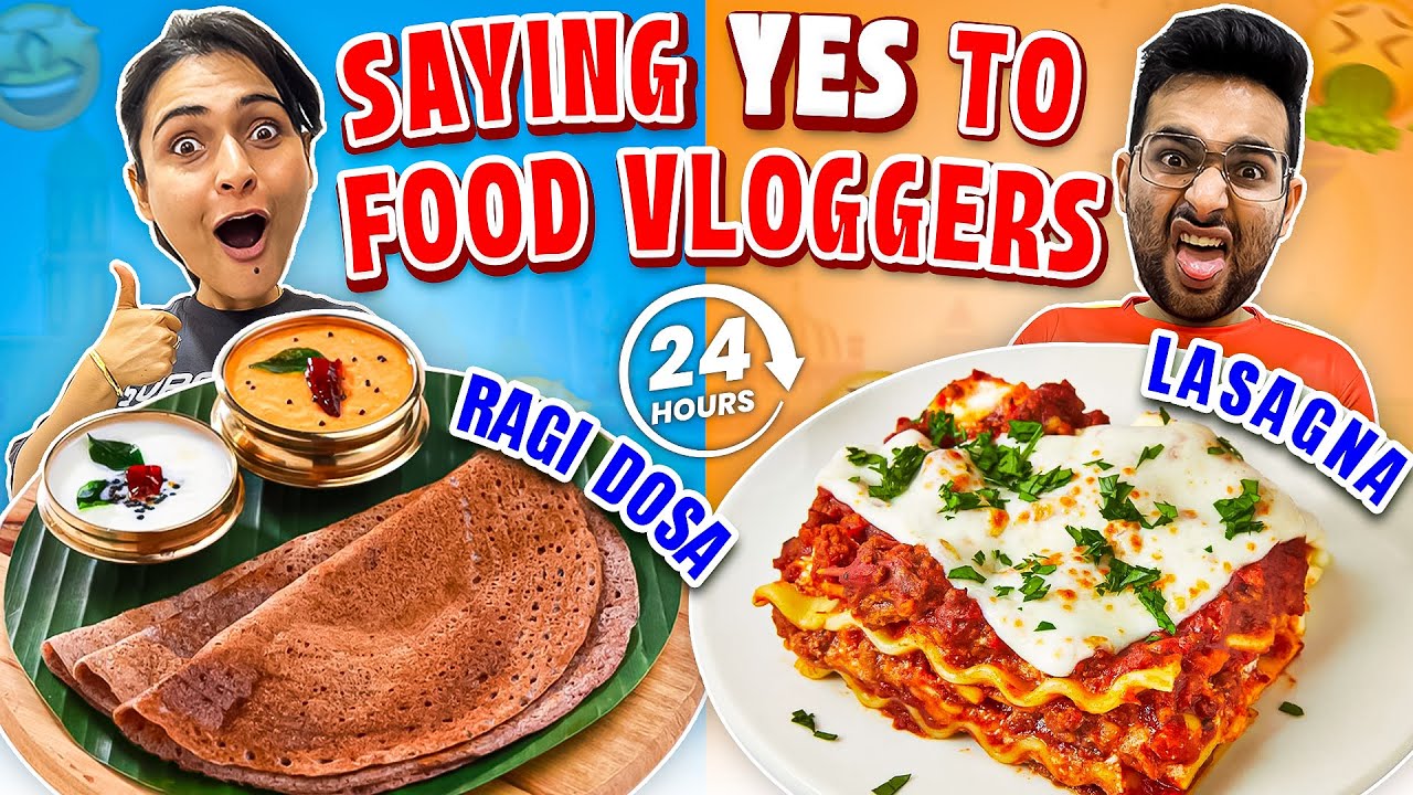 😱 Saying YES to Food Vloggers For 24 Hours 😱 || Chandigarh Edition