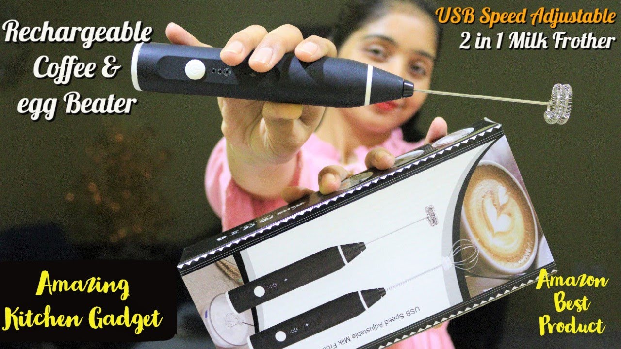 Rechargeable Milk Frother Review | Rechargeable Coffee Beater Review | Milk frother Machine