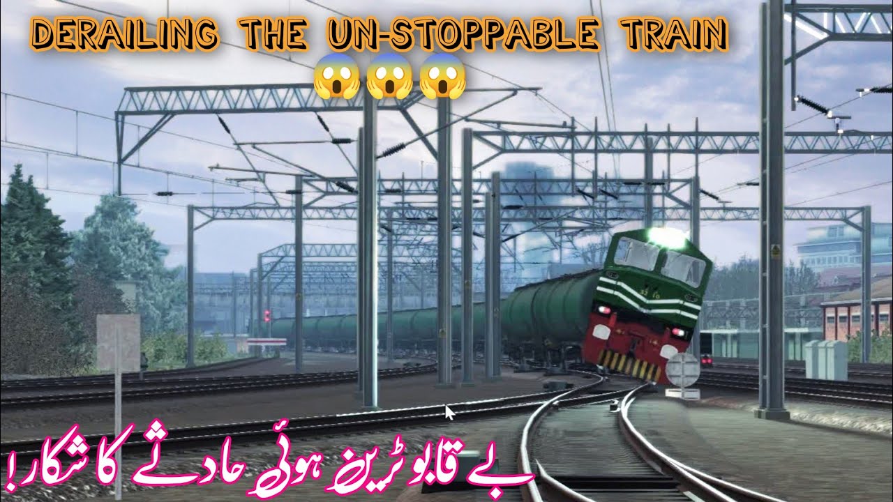The Un-Stoppable Train With ZCU-30 Derails In Train Simulator 2021