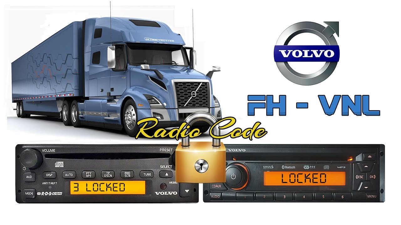 إرشادات إدخال كود راديو السيارة: شاحنة فولفو  FH | VNL