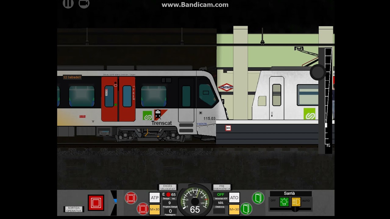 FGCSIM: UT 115 simulando en pruebas a Sabadell (parte 1 de 4)