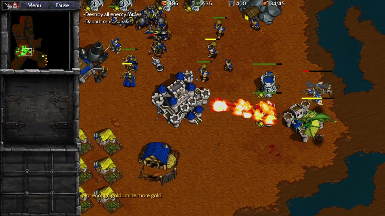 Warcraft 2 Remaster BtDP - Human 2: The Battle for Nethergarde (Daife difficulty)