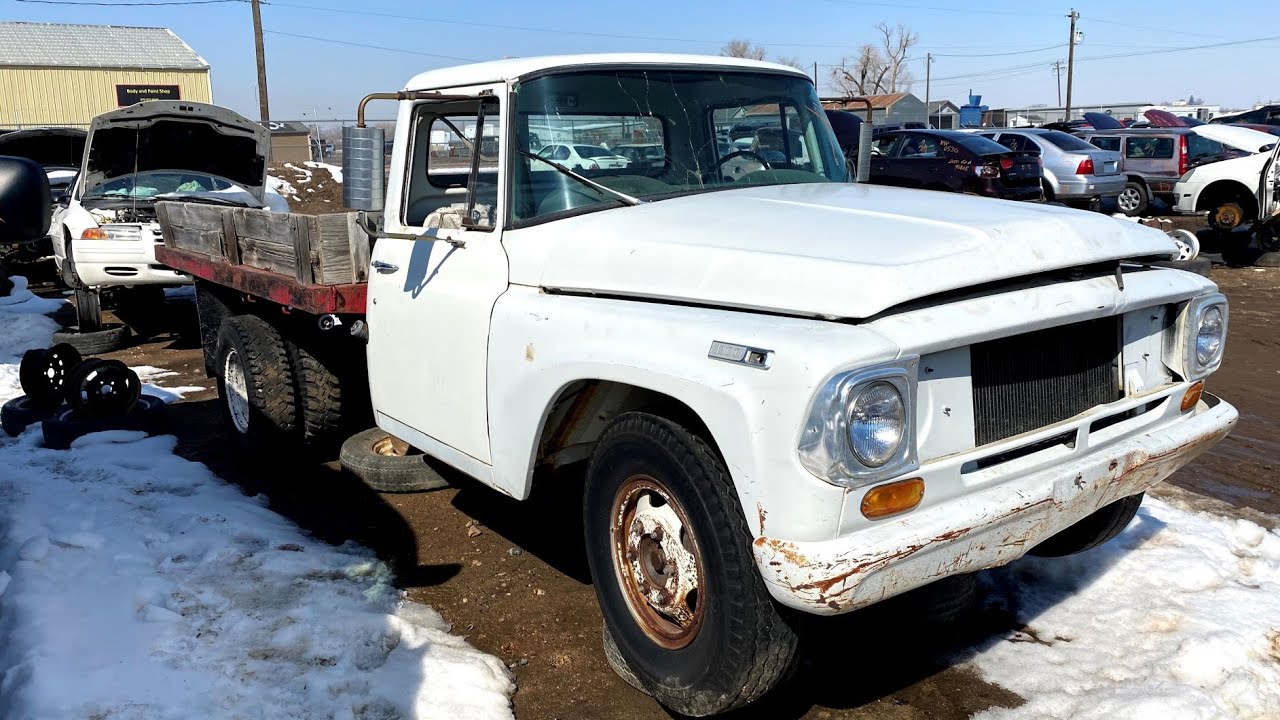 JUNKED!  International Harvester IH 1300 1-ton truck - It looks perfectly usable, but noooo!