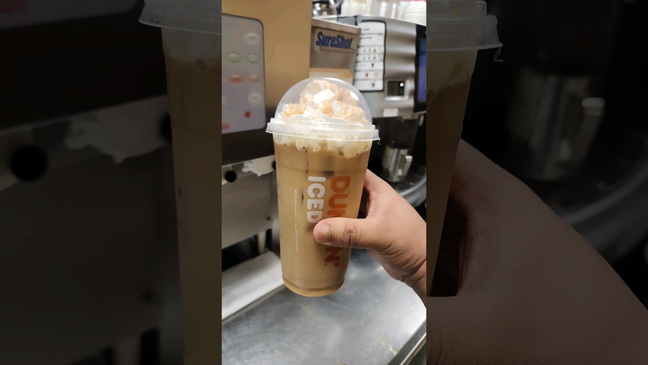 Dunkin Donuts Iced Caramel Craze Signature Latte  @Dunkin-Donuts@dunkinph #dunkin #latte #iced