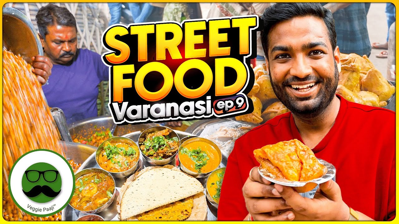 Varanasi Street Food Special | Sprouts Chaat, Laung Lata , Sattu Kachori & More | Veggie Paaji |