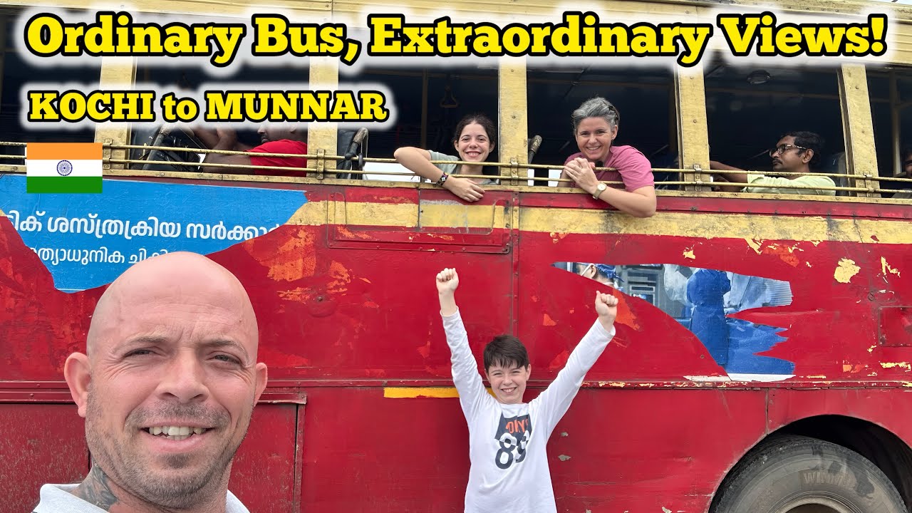 Our FIRST TIME In Munnar, Kerala | Most Beautiful KSRTC Bus Trip  