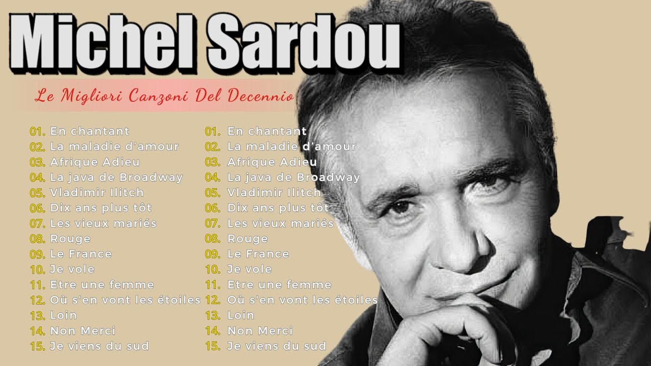 🎤️ Michel Sardou ️🎼️ Les plus grands succès pour les mélomanes 🎧