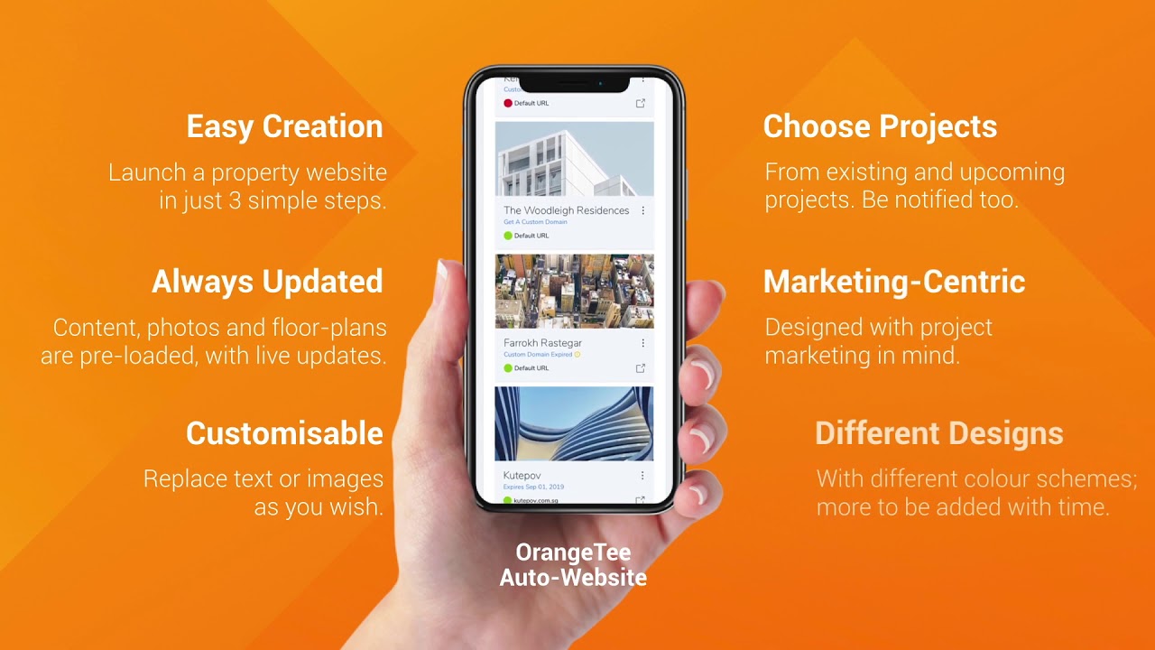 OrangeTee & Tie - Automated Projects Website Creation