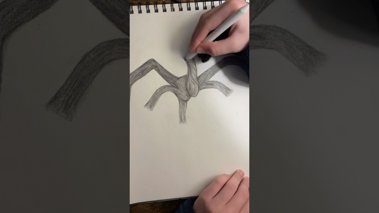 Drawing the Mind Flayer from Stranger Things 