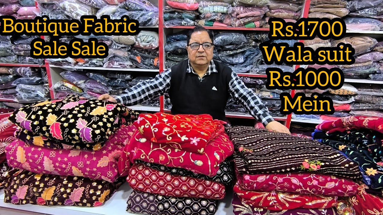 Velvet Embroided Fabric  1700 wala suit 1000 ka.. 