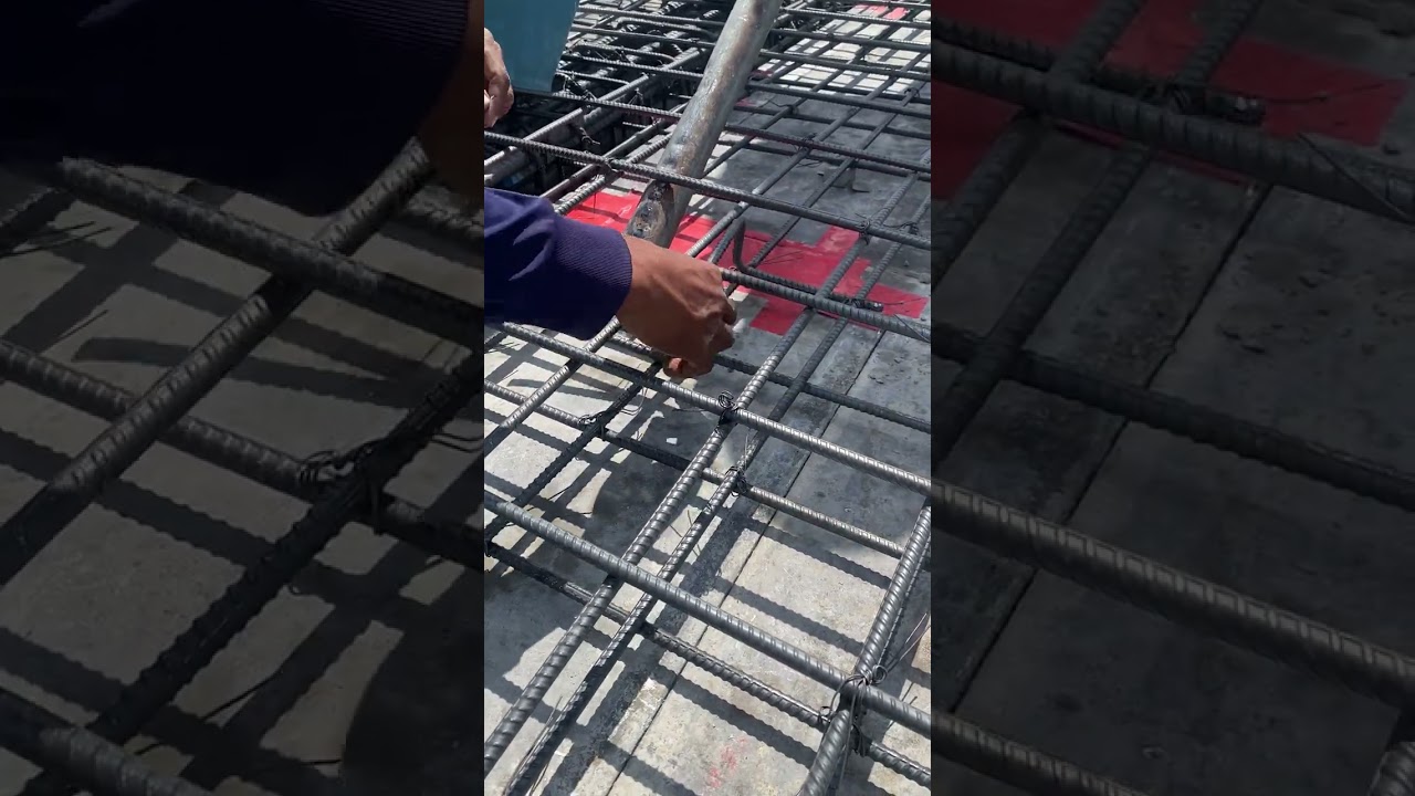 How to Put Bar Chair for Top Slab Rebar #construction #building #civilengineering #concrete #rebar