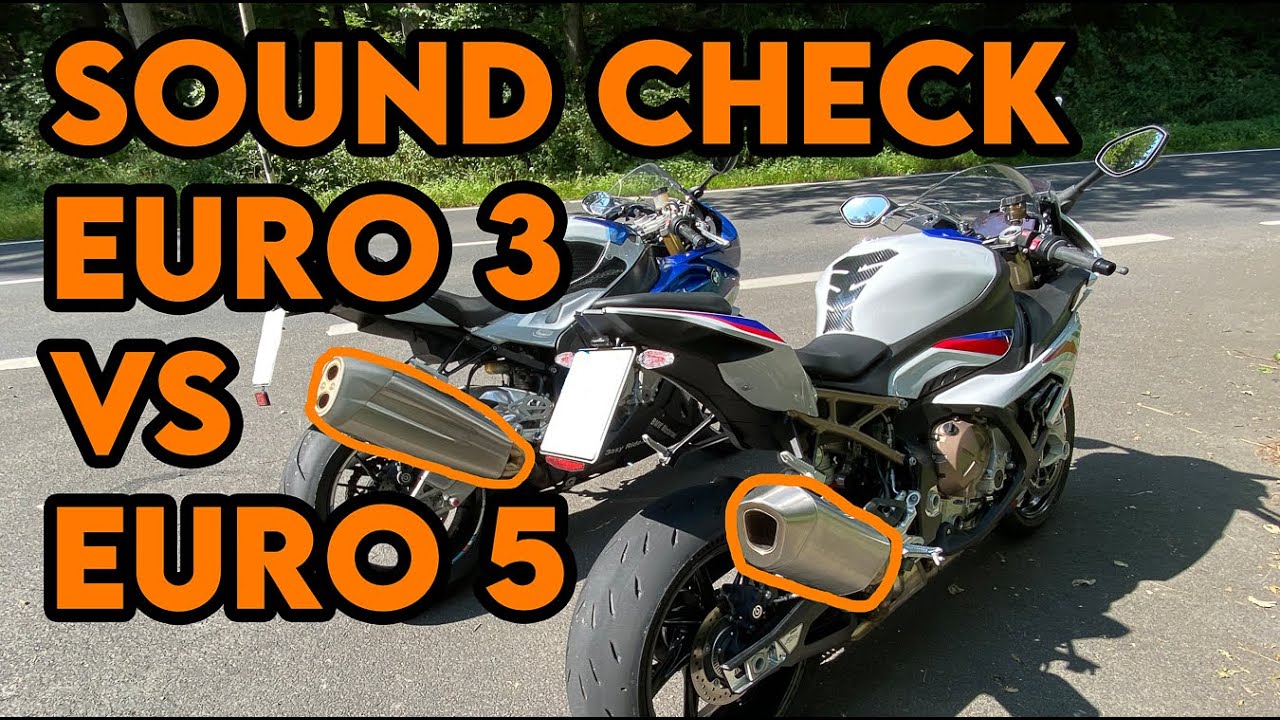 KUKI - BMW S1000RR stock exhaust sound comparison 2015 Euro 3 vs 2021 Euro 5