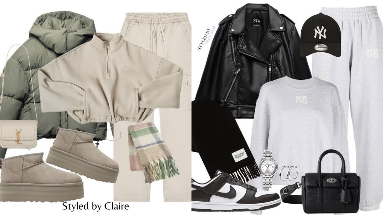 تنسيقات رائعة للبنات لفصل الشتاء ❄️ للجامعة و المدرسة ستيل رياضي #fashion #outfitideas #outdoors 