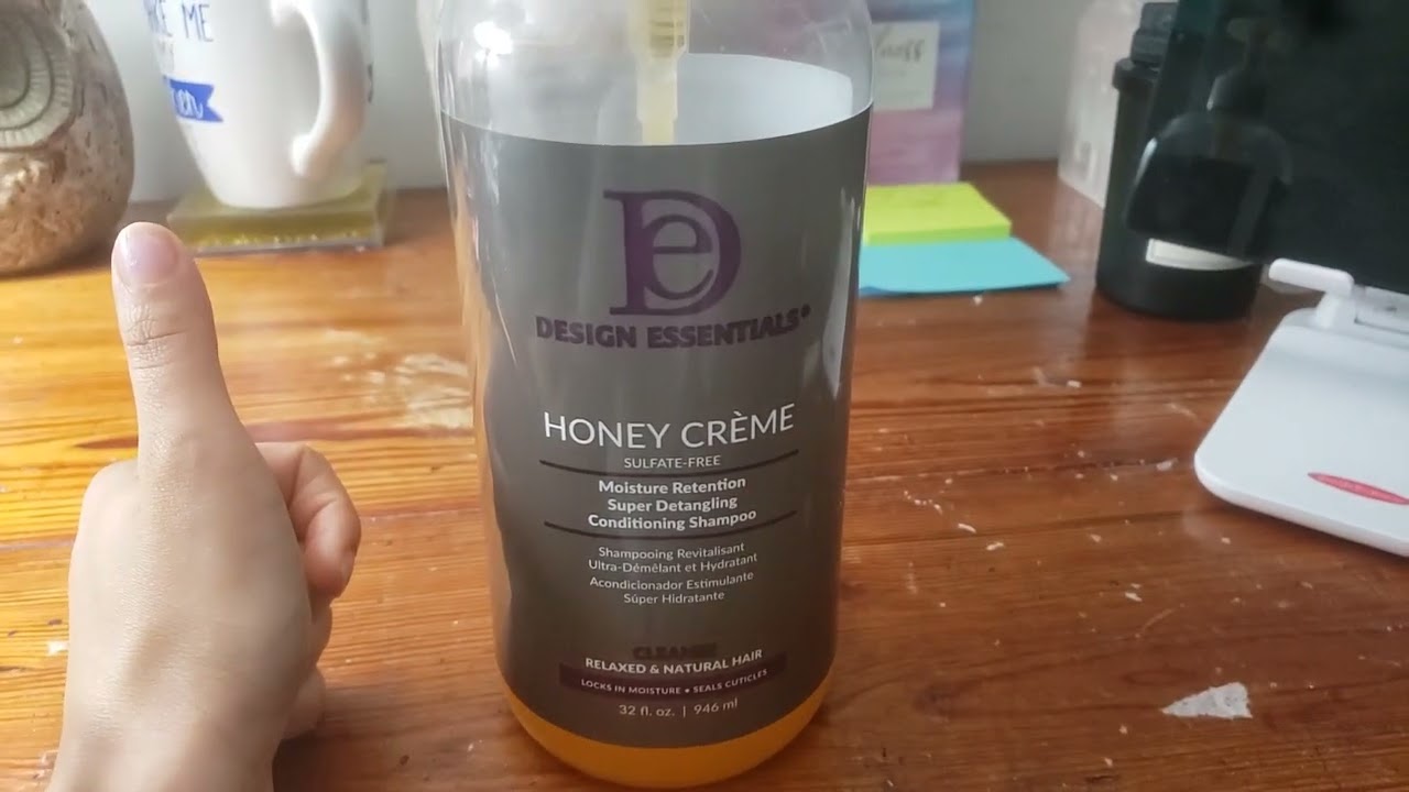 Design Essentials Honey Creme Moisture Retention Super Detangling Conditioning Shampoo, 32 Ounce