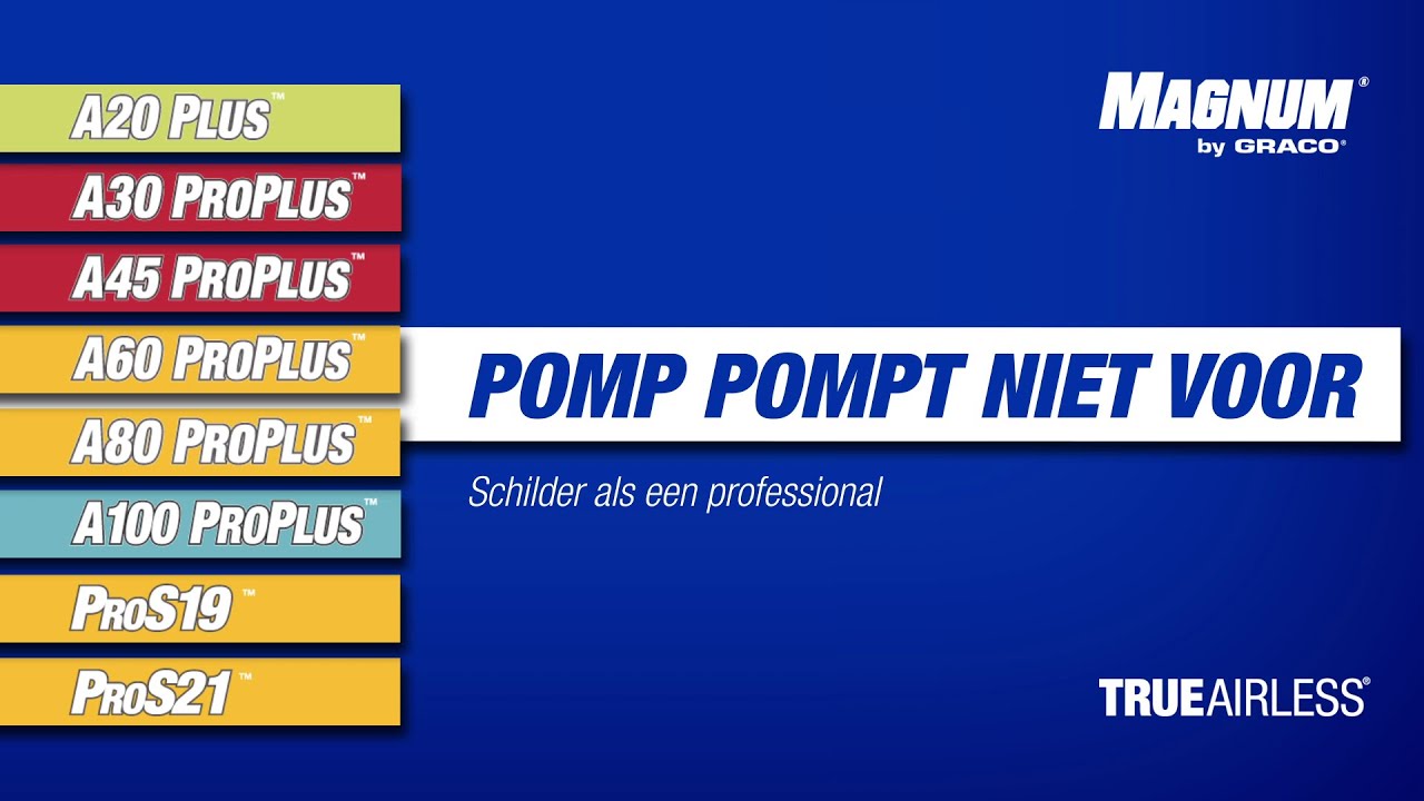 Magnum by Graco - Probleemoplossing: Indien uw pomp niet voorvult