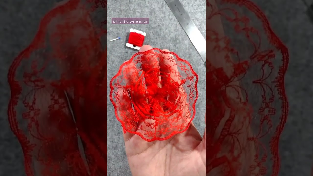 DIY Simple Lace Flower