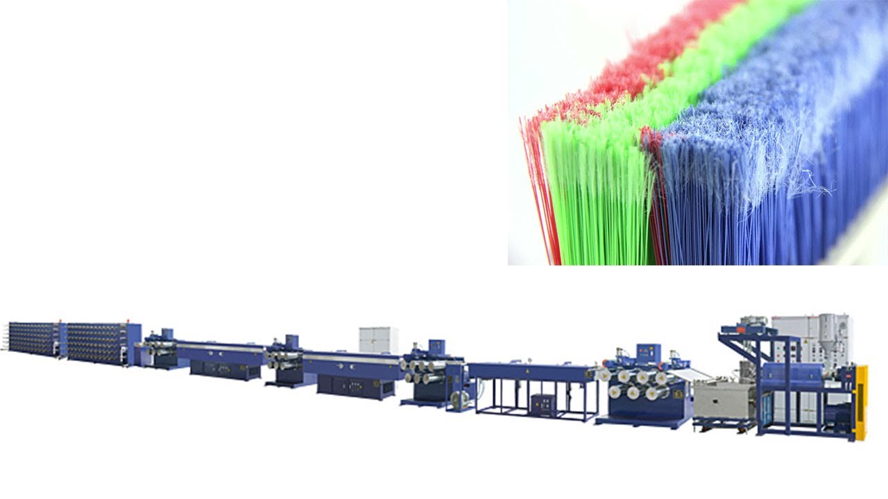 BROOM MONOFILAMENT MAKING MACHINE FOR POLYESTER PET POLYPROPYLENE PP BRUSH  FILAMENT PRODUCTION