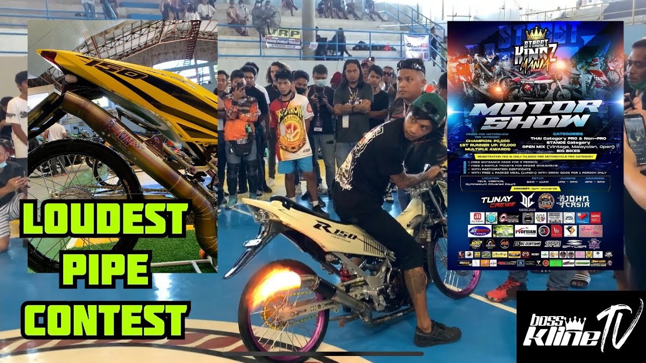 Loudest Pipe Contest Sobraannggg lakas ng Sniper 150 Aun Worm Full Titanium 🏆| bossklineTV