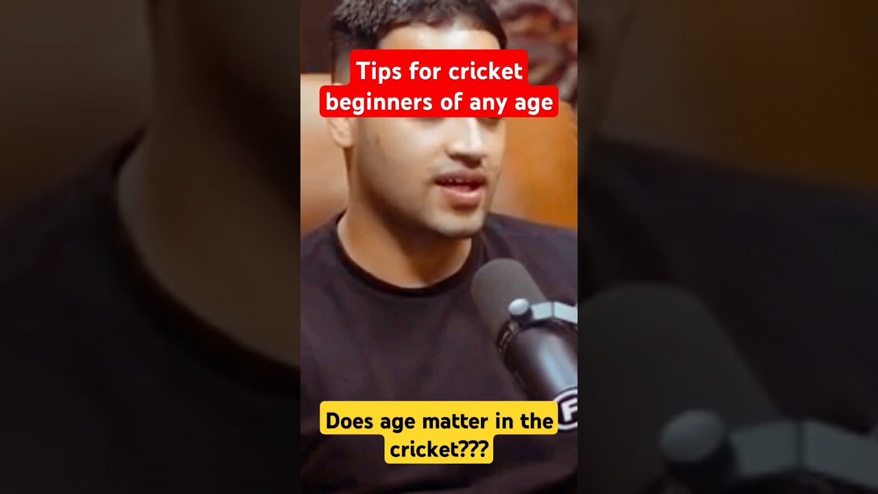 Does Age Matter in Cricket? | How to Start Playing Cricket Anytime #Cricket #cricket2024 #shortvideo