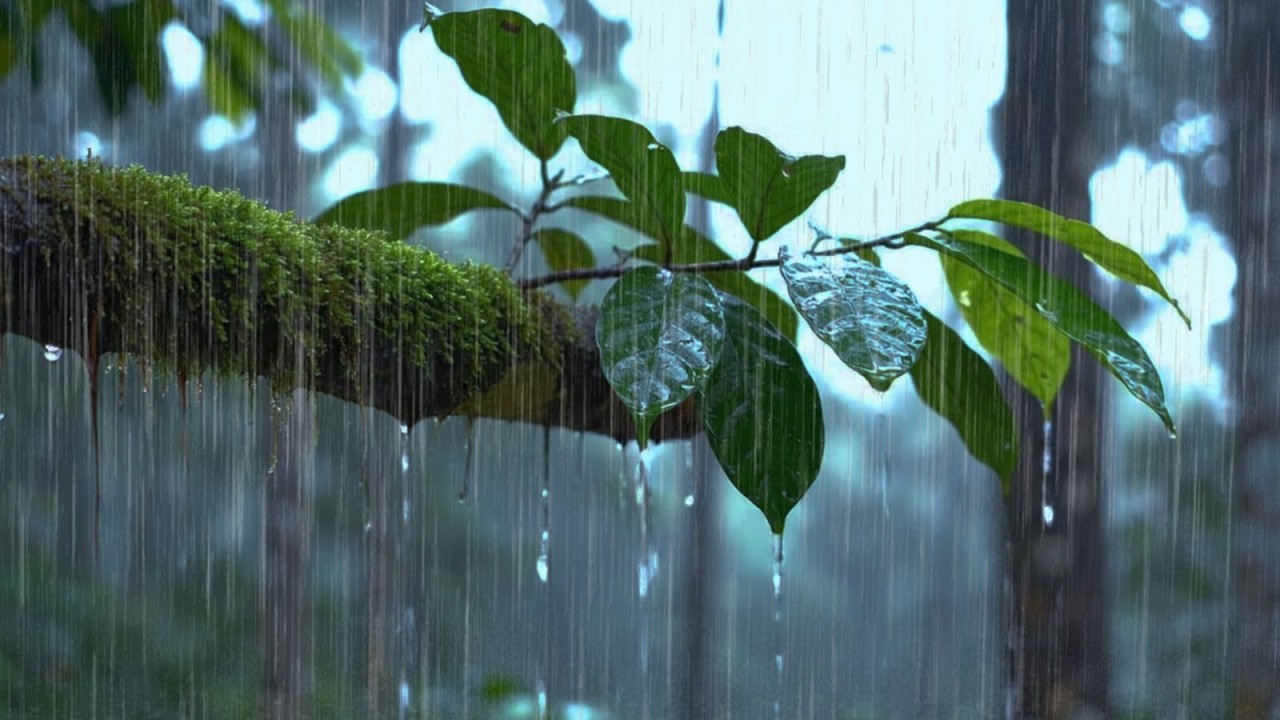 Deep Forest Rain Sounds for Sleeping Instantly 🌧️ Pure Nature Ambience, No Noise, No Music for Slee