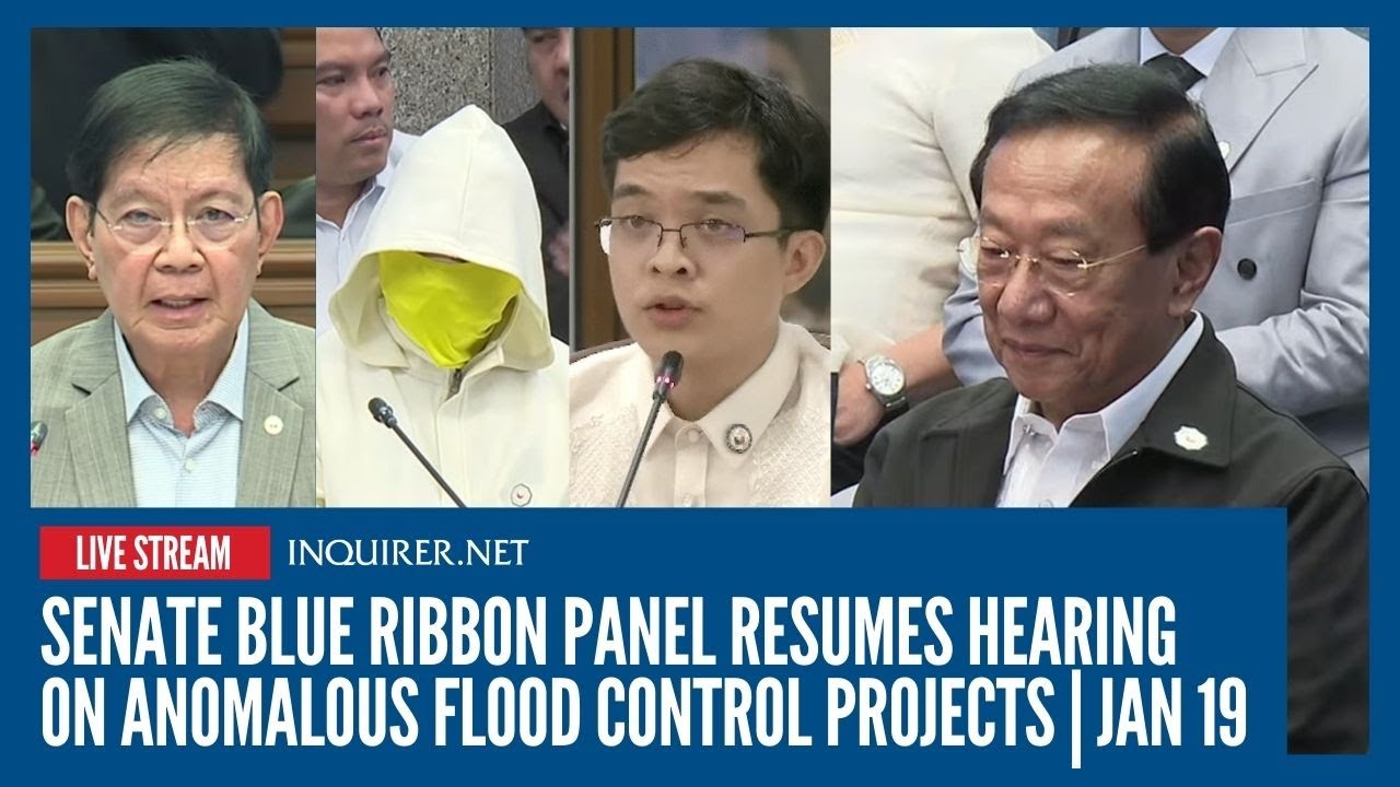 LIVE: Senate blue ribbon panel resumes hearing on anomalous flood control projects | Jan 19