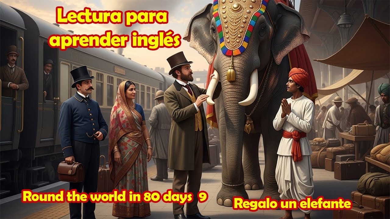 🌟🗽🌟LECTURA PARA APRENDER INGLES, No 234, ROUND THE WORLD IN 80 DAYS 9. L2 ELEMENTARY, Narrative