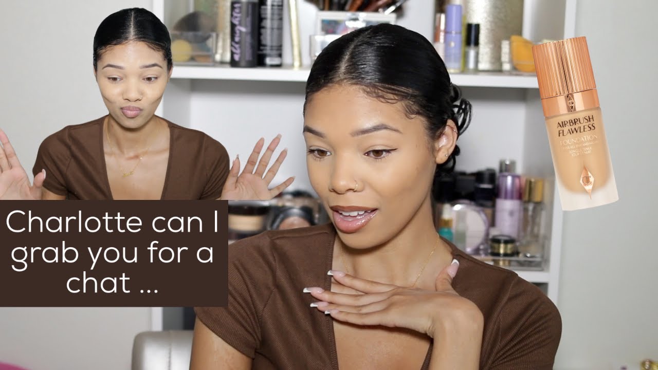 CHARLOTTE TILBURY AIRBRUSH FLAWLESS LONGWEAR FOUNDATION | REVIEW + WEAR TEST | Asiah