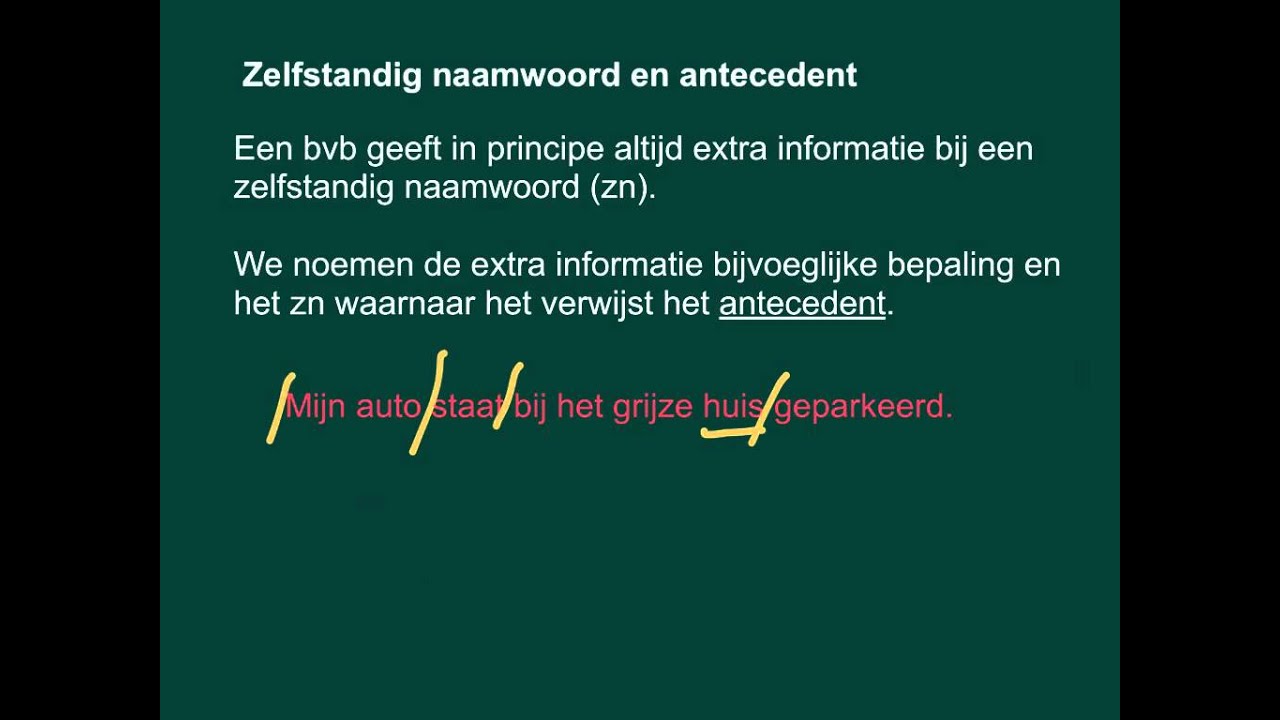 Bijvoeglijke bepaling