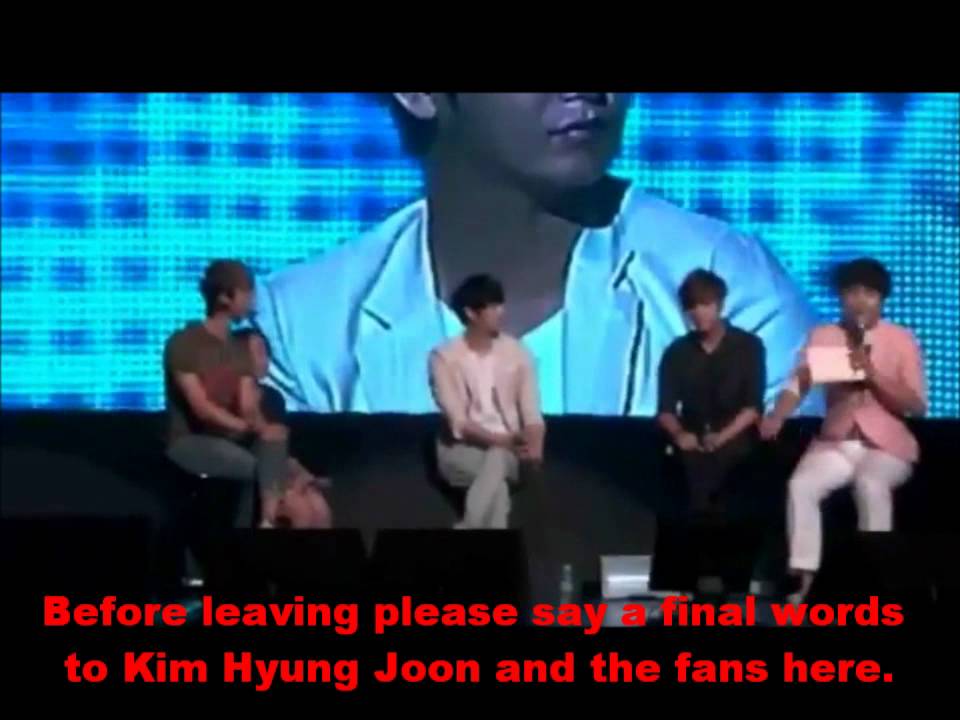 (HD) SS501★ Kim Hyung Joon (Eng Sub) Showcase talk (END) with Heo Young Saeng & Kim Kyu Jong
