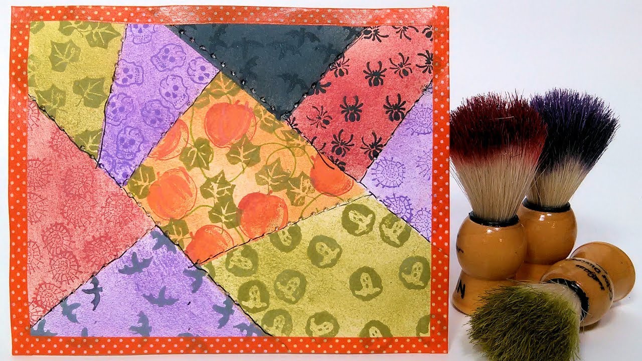 Crazy Quilt Card // Stamp School