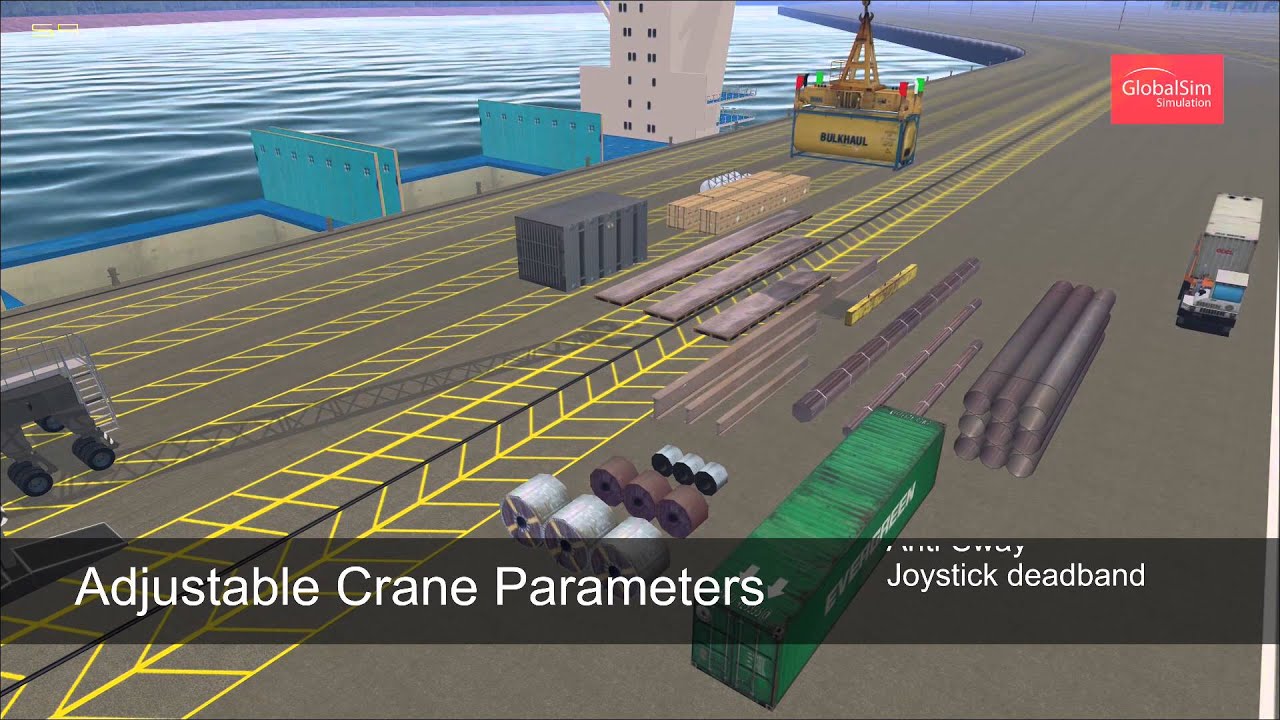 Mobile Harbor Crane Simulator by GlobalSim