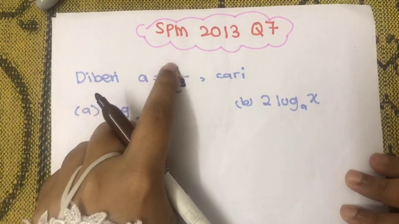 Indeks & Logaritma - SPM 2011-2017 (Kertas 1) (14 Soalan)