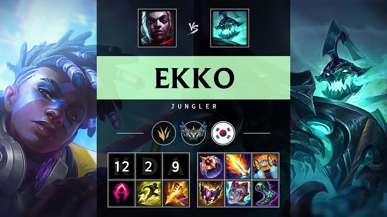 Ekko Jungle vs Hecarim - KR Challenger Patch 25.07