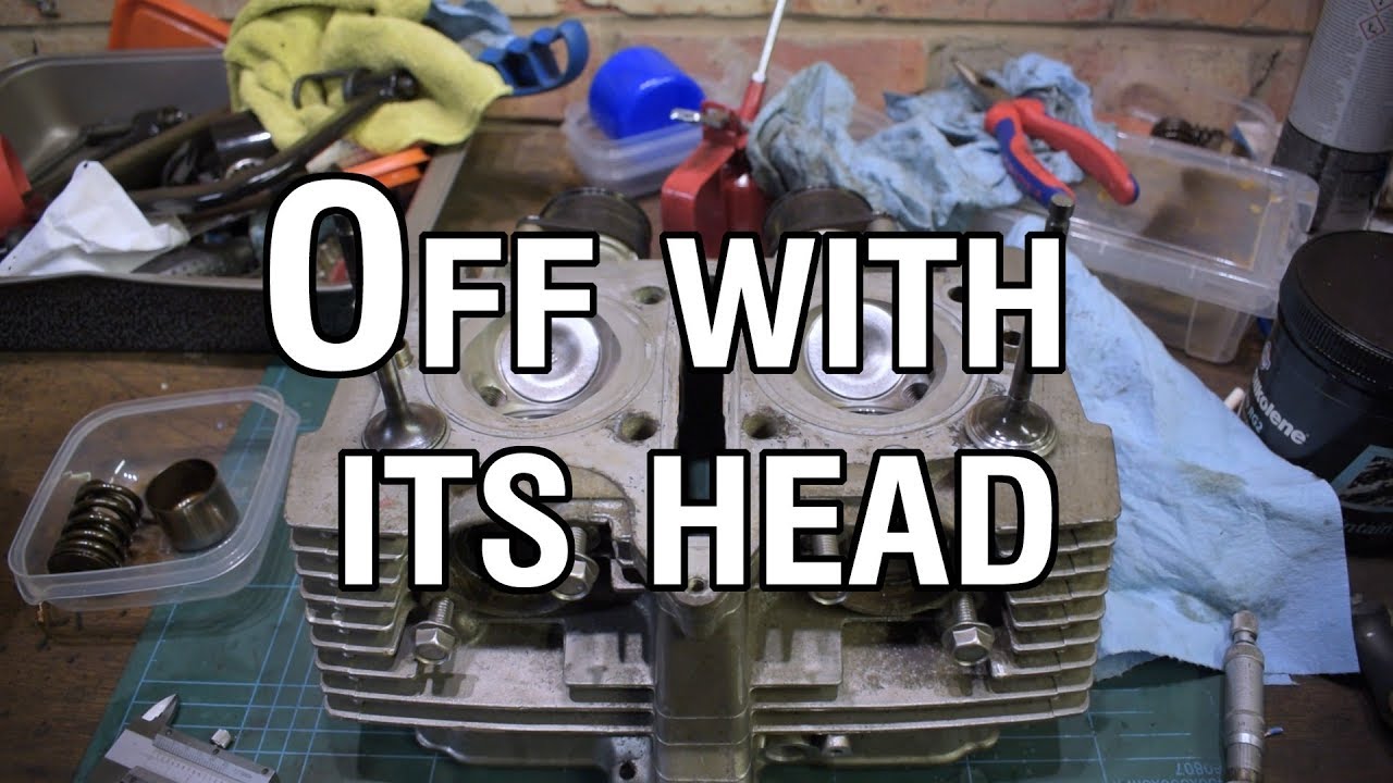 Suzuki GS500 Project bike - 6 - Cylinder head removal and valve work