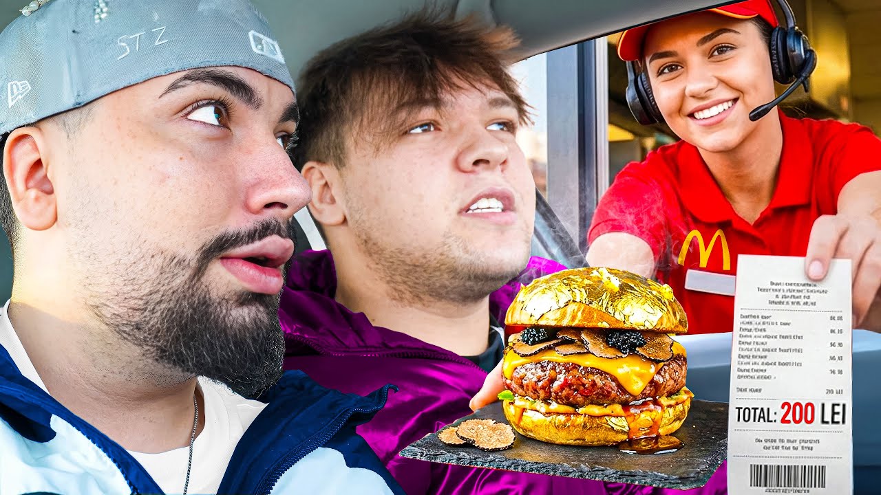TESTEZ Cele Mai SCUMPE PRODUSE de la DRIVE THRU FAST FOOD