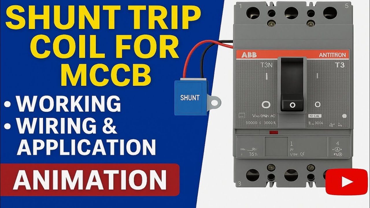 Emergency Trip System Using Shunt Coil in MCCB | Animation Video