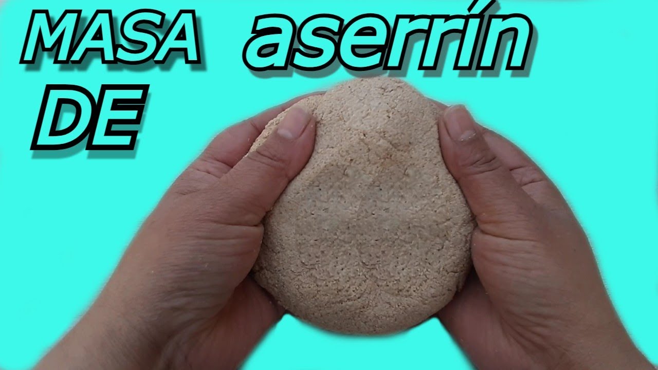 🤩 MIRA!!!COMO HACER MASA O ARCILLA DE ASERRÍN de madera para MANUALIDADES / Bricolaje