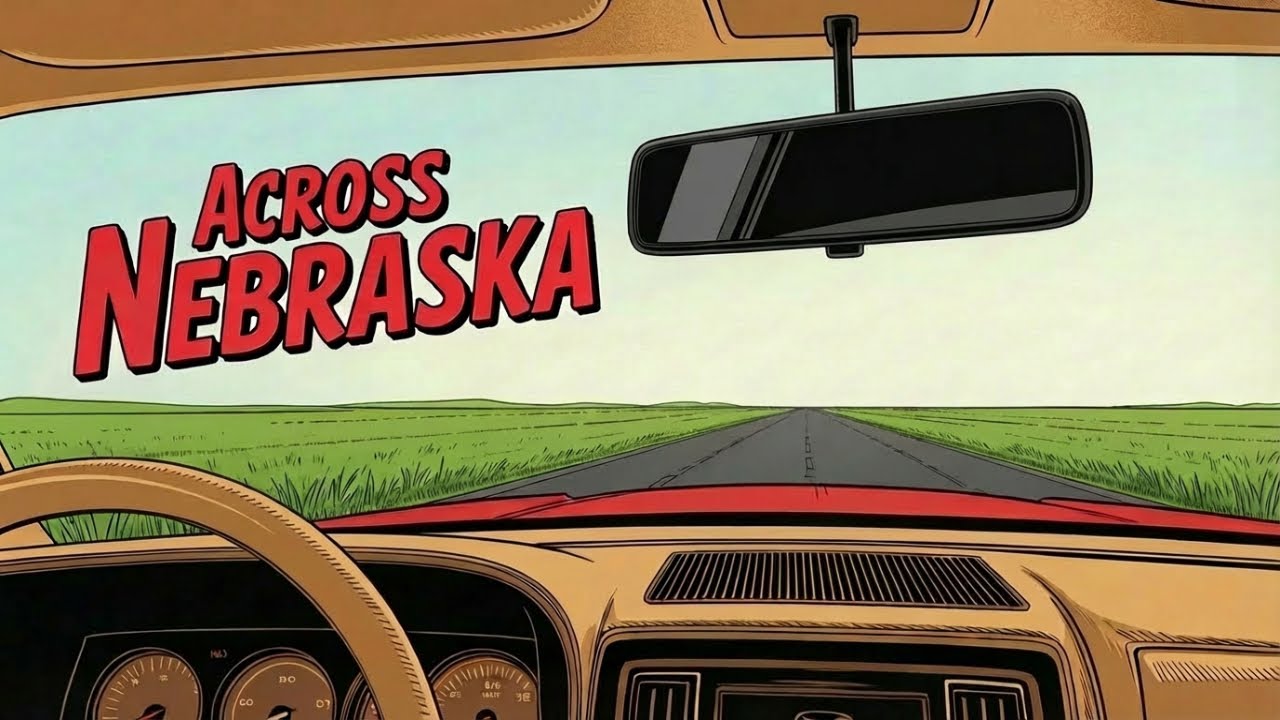 Driving the Open Road in Nebraska | Relaxing Midwest Drive 4K