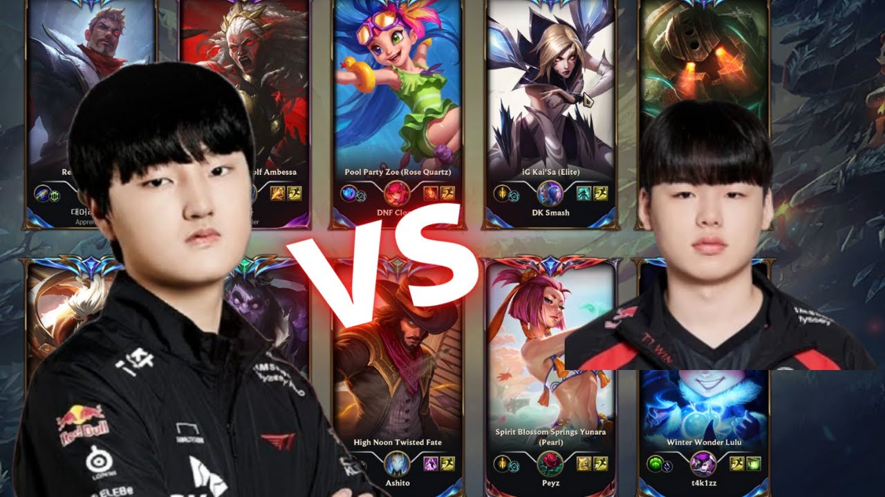T1 Peyz Proview Yunara vs DK Smash Kaisa Korean Server